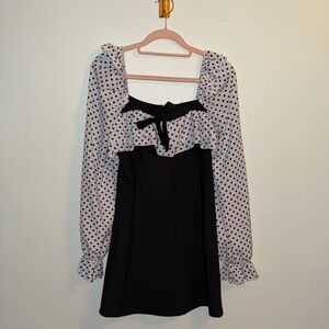 Black and White Polka Dot Dress